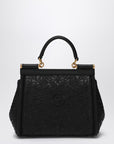 Dolce & Gabbana Dolce&Gabbana Black embroidered handbag Sicily medium