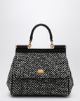 Dolce & Gabbana Dolce&Gabbana Chevron fabric handbag Sicily medium