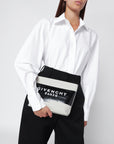 Givenchy Beige fabric logo tape pouch