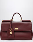 Dolce & Gabbana Dolce&Gabbana My Sicily handbag in burgundy leather