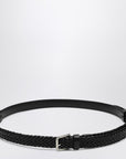 Dolce & Gabbana Dolce&Gabbana Black woven leather belt