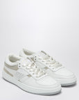Givenchy White/beige leather and suede sneakers 4G