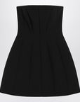 Max Mara Pianoforte Black bustier dress in sablé
