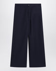 Acne Studios Navy blue satin trousers