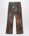 Acne Studios Jeans with Trompe L''Oeil print