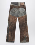 Acne Studios Jeans with Trompe L''Oeil print