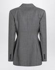 Givenchy Grey double-breasted wool jacket