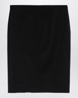 Givenchy Black wool skirt with metal button 4G
