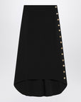 Givenchy Black Milan stitch skirt with buttons
