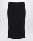 Givenchy Black midi skirt with pleats on the back