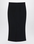 Givenchy Black midi skirt with pleats on the back