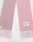Acne Studios Pink/lilac scarf in wool and alpaca blend