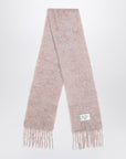 Acne Studios Pink wool scarf with logo