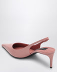 Dolce & Gabbana Dolce&Gabbana Pink leather slingback with décolleté