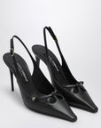 Dolce & Gabbana Dolce&Gabbana Black leather slingback décolleté
