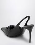Dolce & Gabbana Dolce&Gabbana Black leather slingback décolleté