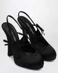 Dolce & Gabbana Dolce&Gabbana High black satin slingback