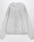 Acne Studios Pale grey mélange hoodie with logo