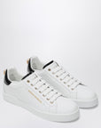 Dolce & Gabbana Dolce&Gabbana White/gold leather Portofino sneakers