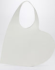 Coperni White leather Heart tote bag
