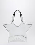 Coperni Mini Star mirrored silver tote bag