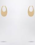 Coperni Large golden Swipe earrings