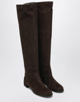 Dolce & Gabbana Dolce&Gabbana High suede boot in ebony brown
