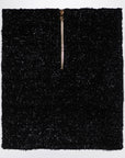 Balmain Black tweed miniskirt with buttons