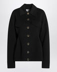 Sportmax Single-breasted black wool jacket