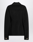 Sportmax Single-breasted black wool jacket