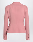 Dolce & Gabbana Dolce&Gabbana Single-breasted pink wool jacket