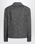 Dolce & Gabbana Dolce&Gabbana Dark grey short oversized striped jacket