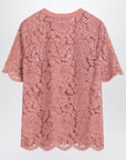 Dolce & Gabbana Dolce&Gabbana Pink lace T-shirt