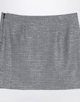 Alessandra Rich Black wool mini skirt with darts