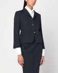 Thom Browne Navy pinstripe wool blazer