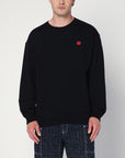 KENZO Black wool crew neck sweater