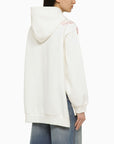 Marni White sweatshirt with cotton embroidery