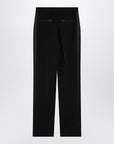 Dolce & Gabbana Dolce&Gabbana Black wool gabardine tuxedo trousers
