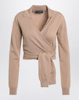 Dolce & Gabbana Dolce&Gabbana Beige wrap cardigan in cashmere