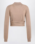 Dolce & Gabbana Dolce&Gabbana Beige wrap cardigan in cashmere