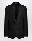 Dolce & Gabbana Dolce&Gabbana Black single-breasted linen jacket