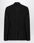 Dolce & Gabbana Dolce&Gabbana Black single-breasted linen jacket