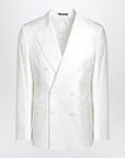Dolce & Gabbana Dolce&Gabbana White single-breasted cotton jacket