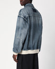 Golden Goose Bomber blue washed effect in denim