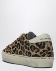 Golden Goose Hi Star Sneakers leopard print in pony hair