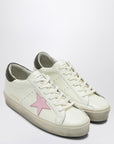 Golden Goose Sneaker Hi Star white/pink/dark green