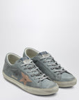 Golden Goose Grey suede Super-star low-top sneaker