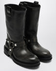 Golden Goose Kurt boots in black leather with buckle