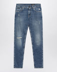Dolce & Gabbana Dolce&Gabbana Faded-effect slim blue jeans
