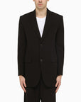 Ami Paris Black wool single-breasted jacket